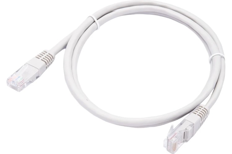Пaтч-корд REXANT 18-1002 U/UTP, CAT 5e, RJ45-RJ45, PVC серый, 1м - изображение 2