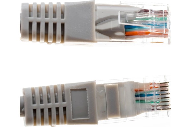 Пaтч-корд REXANT 18-1005 U/UTP, CAT 5e, RJ45-RJ45, PVC серый, 2м - изображение 3