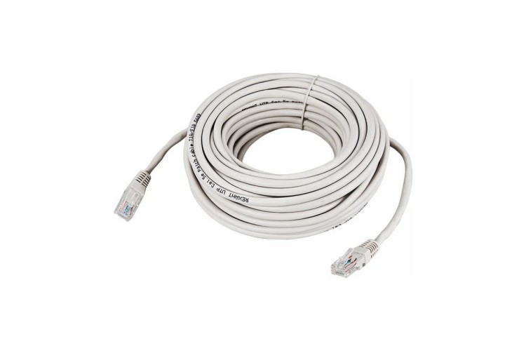 Пaтч-корд REXANT 18-1011 U/UTP, CAT 5e, RJ45-RJ45, PVC серый, 20м - изображение 2