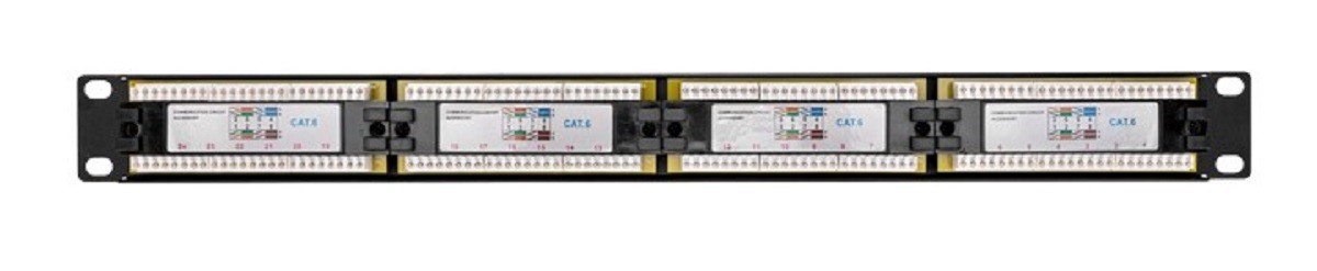 Патч-панель REXANT 02-0234 19", 1U, 24 порта RJ-45, CAT 6, UTP - изображение 3