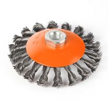 Щетка PATRIOT тарельчатая, 115 мм, ХМ14, витая проволока, металлическая - изображение 5