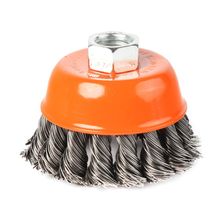 Щетка PATRIOT чашеобразная, 125 мм, ХМ14, витая проволока, жесткая, металлическая - изображение 7
