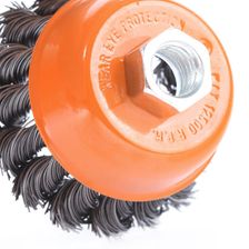 Щетка PATRIOT чашеобразная, 125 мм, ХМ14, витая проволока, жесткая, металлическая - изображение 8