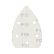 Треугольник шлифовальный PATRIOT на липучке / 140х140х80мм / Р100 / 5 отверстий / 5 шт / абразивный - изображение 6