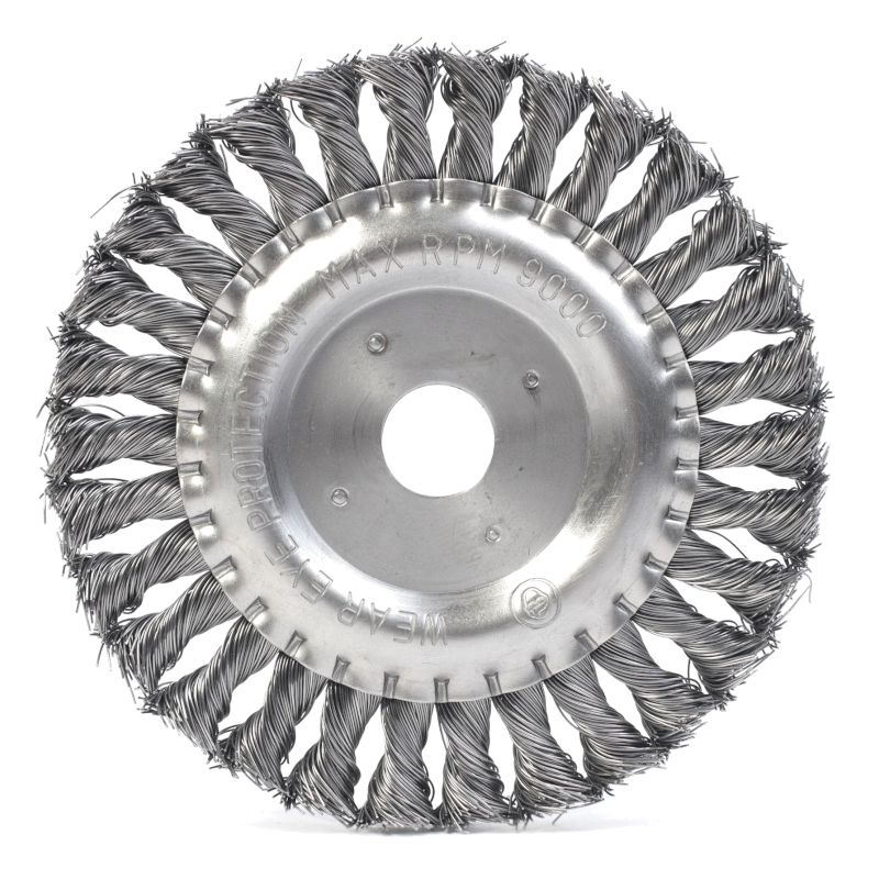 Щетка PATRIOT круглая, 150 мм, Х22,23 мм, витая проволока, металлическая