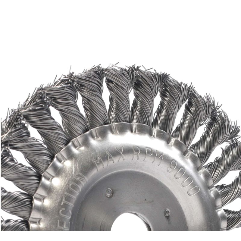 Щетка PATRIOT круглая, 150 мм, Х22,23 мм, витая проволока, металлическая - изображение 2