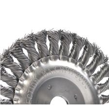 Щетка PATRIOT круглая, 150 мм, Х22,23 мм, витая проволока, металлическая - изображение 4