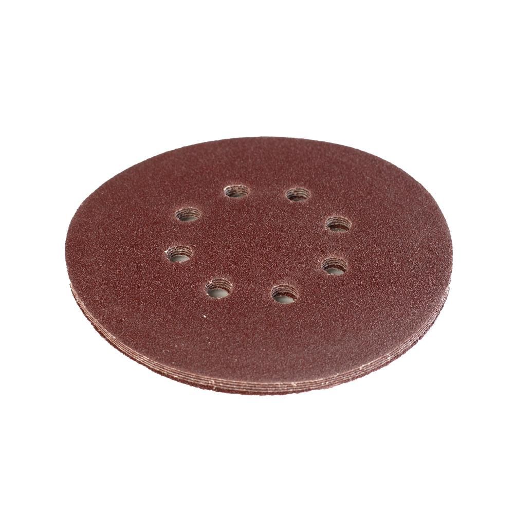 Круг шлифовальный PATRIOT на липучке / 150мм / 8 отверстий / Р120 / 5 шт / диск абразивный - изображение 2