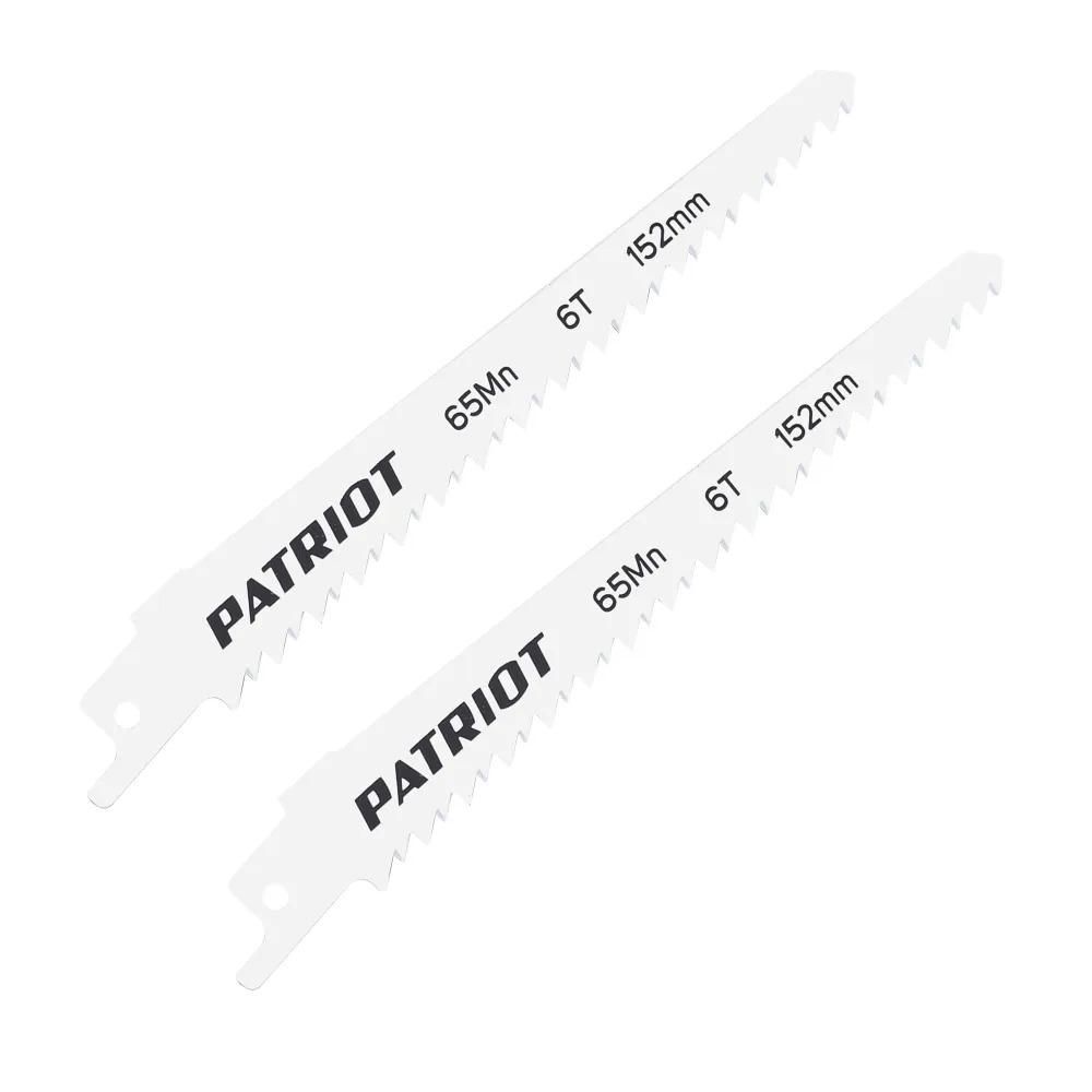 Полотно пильное PATRIOT для сабельной пилы, по дереву 152*19*1.27мм*6T 2 шт.