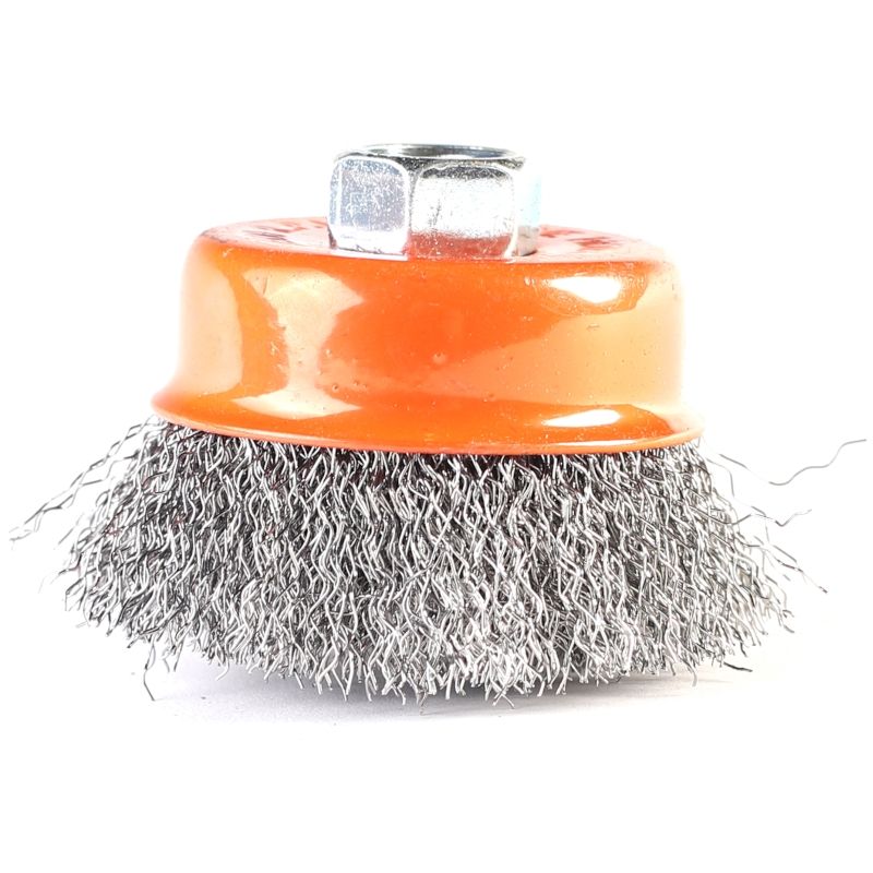 Щетка PATRIOT чашеобразная, 60 мм, ХМ14, гофрированная проволока, жесткая, металлическая - изображение 3