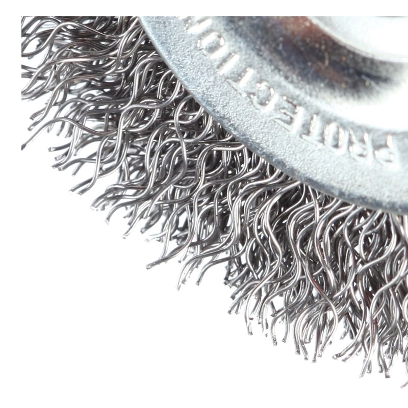 Щетка PATRIOT круглая для дрели, 65 мм НЕХ, жесткая, металлическая - изображение 3