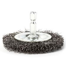 Щетка PATRIOT круглая для дрели, 65 мм НЕХ, жесткая, металлическая - изображение 4