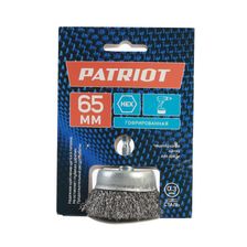 Щетка PATRIOT чашеобразная для дрели, 65 мм НЕХ, жесткая, металлическая - изображение 9