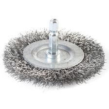 Щетка PATRIOT круглая для дрели, 75 мм, НЕХ, жесткая, металлическая - изображение 3