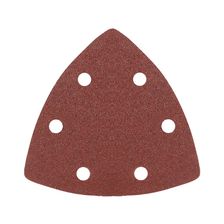 Треугольник шлифовальный PATRIOT на липучке / 80х80х80мм / Р100 / 6 отверстий / 5 шт / абразивный - изображение 5