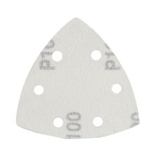 Треугольник шлифовальный PATRIOT на липучке / 80х80х80мм / Р100 / 6 отверстий / 5 шт / абразивный - изображение 6