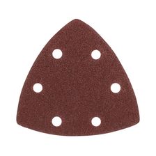 Треугольник шлифовальный PATRIOT на липучке / 80х80х80мм / Р80 / 6 отверстий / 5 шт / абразивный - изображение 5