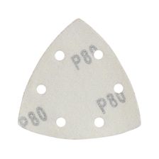 Треугольник шлифовальный PATRIOT на липучке / 80х80х80мм / Р80 / 6 отверстий / 5 шт / абразивный - изображение 6
