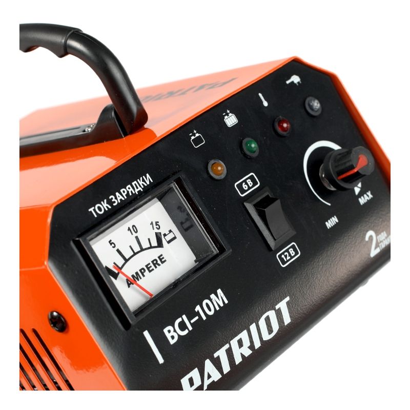 Зарядное устройство PATRIOT BCI-10 M, 10А, для 6/12В, автомобильная зарядка для аккумуляторов - изображение 4