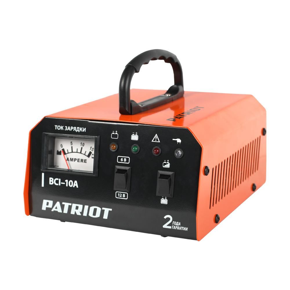 Зарядное устройство PATRIOT BCI-10A, 10А, 150 А*ч, зарядка для аккумуляторов
