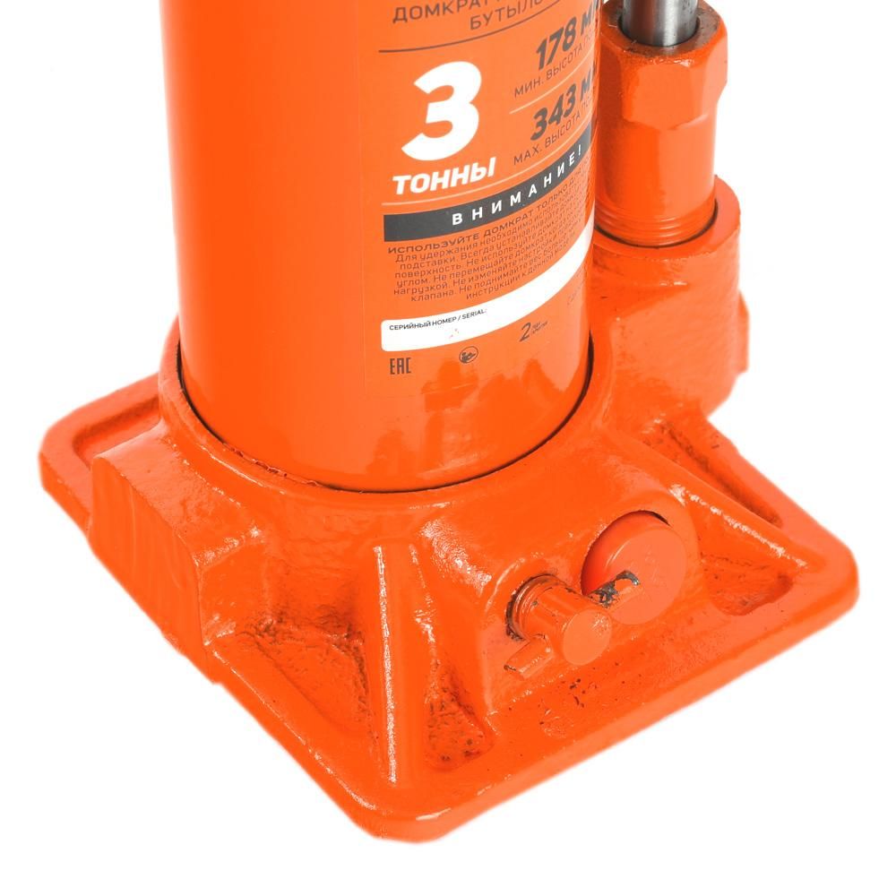 Домкрат бутылочный PATRIOT DB 3000 3T, высота подхвата 185мм - изображение 8