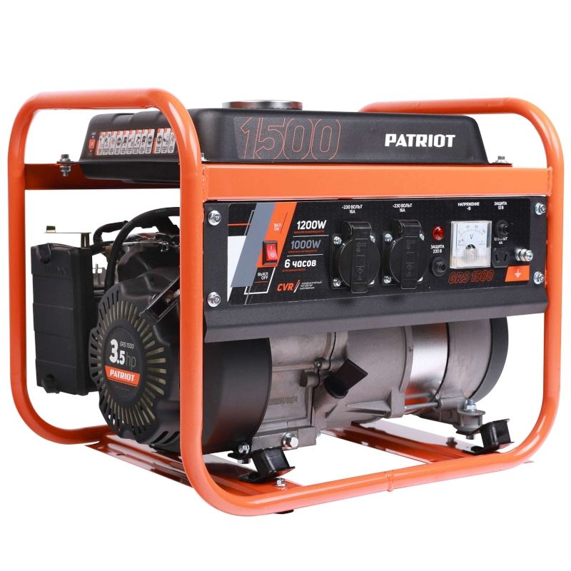 Генератор бензиновый PATRIOT GRS 1500, 1,2 кВт, 3лс, объем 6л - изображение 3
