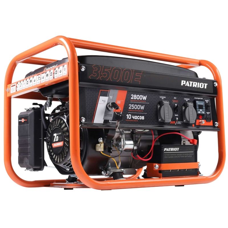 Генератор бензиновый PATRIOT GRS 3500 E, 2800Вт, 7лс, объем 15л - изображение 2