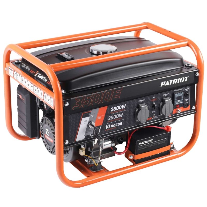 Генератор бензиновый PATRIOT GRS 3500 E, 2800Вт, 7лс, объем 15л - изображение 3