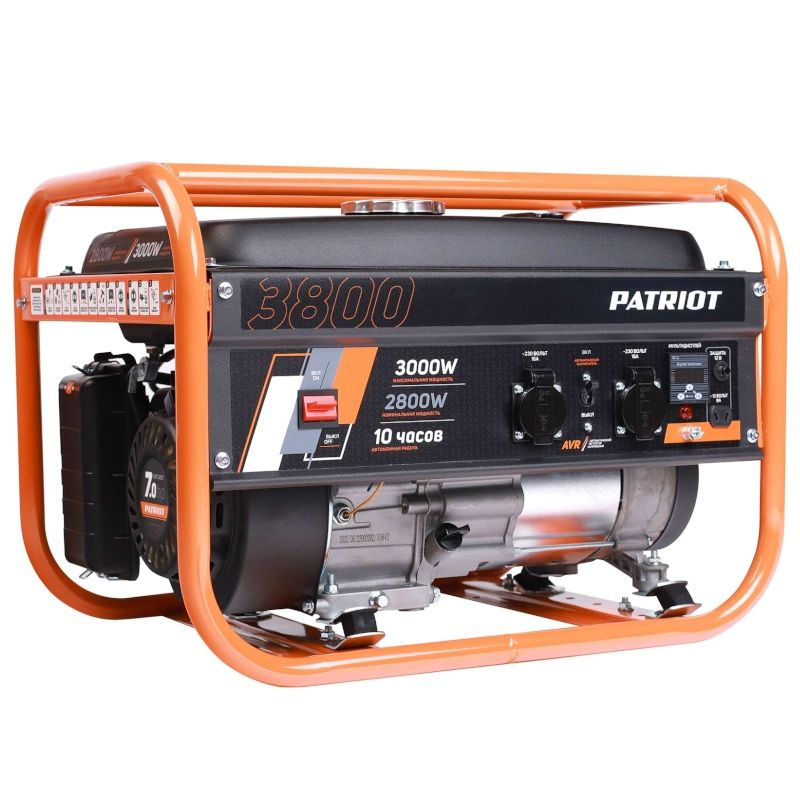 Генератор бензиновый PATRIOT GRS 3800, 7лс, 3000Вт, объем 15л - изображение 2