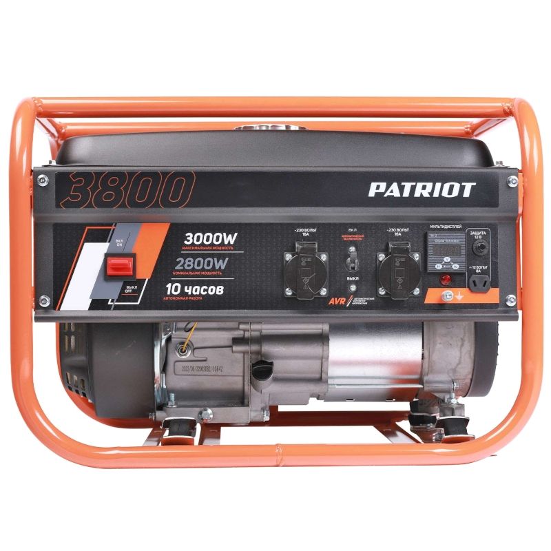 Генератор бензиновый PATRIOT GRS 3800, 7лс, 3000Вт, объем 15л - изображение 7