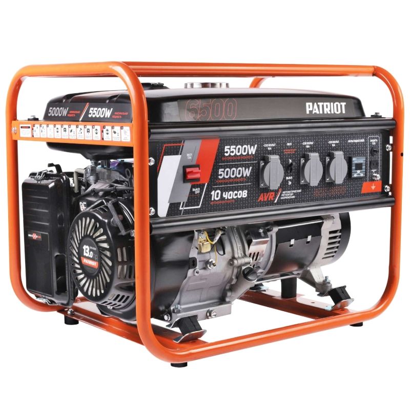 Генератор бензиновый PATRIOT GRS 6500, 13лс, 5500Вт, объем 25л - изображение 2