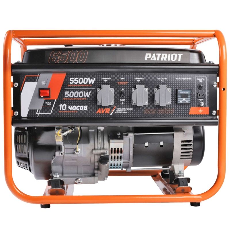 Генератор бензиновый PATRIOT GRS 6500, 13лс, 5500Вт, объем 25л - изображение 5