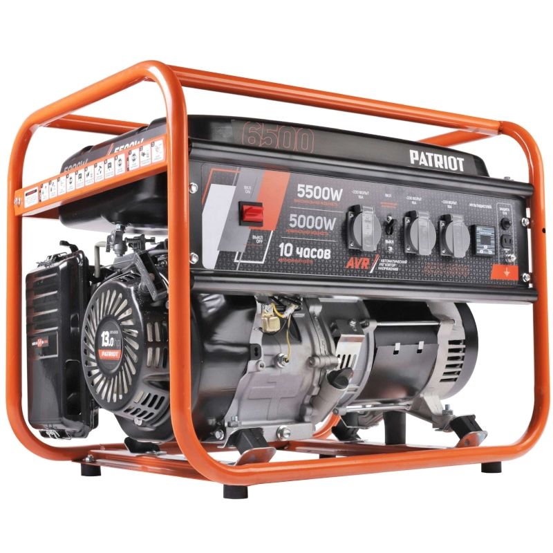Генератор бензиновый PATRIOT GRS 6500, 13лс, 5500Вт, объем 25л - изображение 7