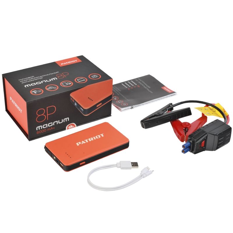 Пусковой многофункциональный аккумулятор PATRIOT MAGNUM 8P, 8000мАч - изображение 9