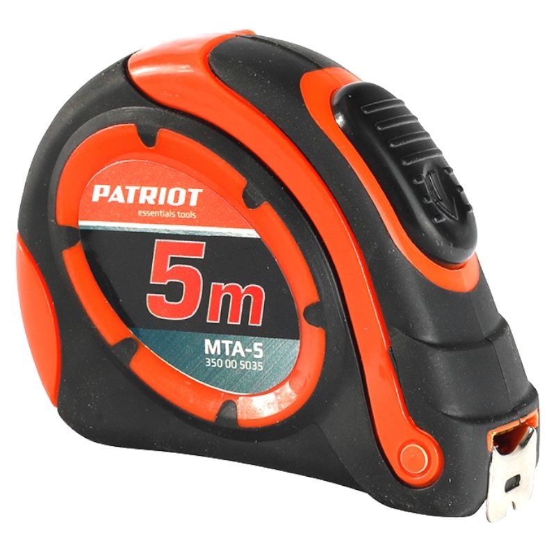 Рулетка измерительная PATRIOT MTA-5, ударопрочная, автостоп рулетки