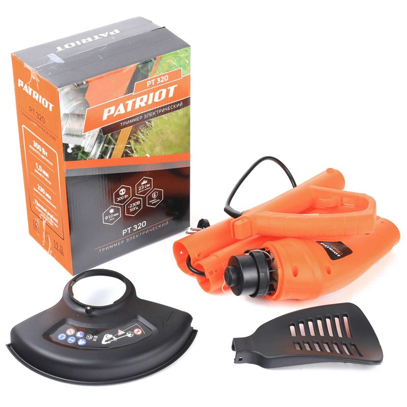 Триммер электрический садовый PATRIOT PT 320, 300Вт, ширина скашивания 25см - изображение 3