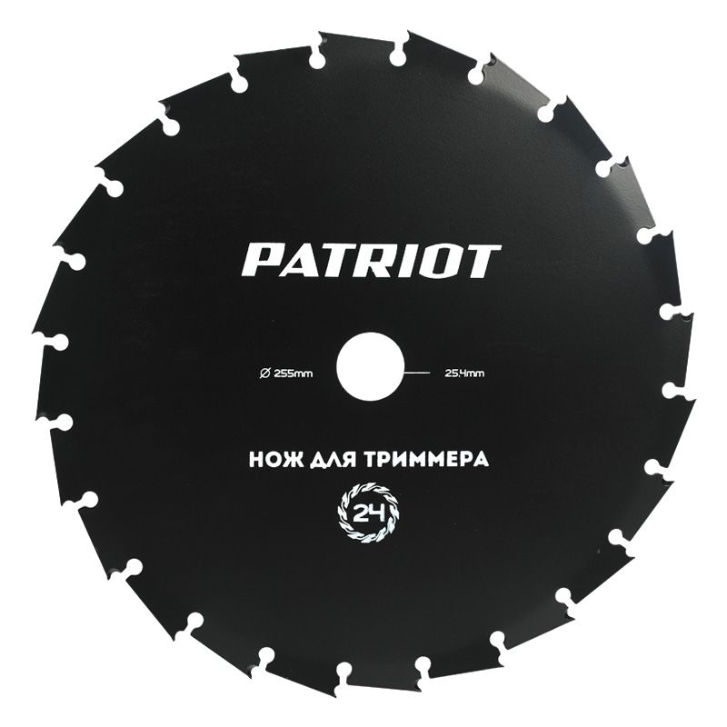 Нож для садового триммера PATRIOT TBM-24 230х25.4мм 24 зубца