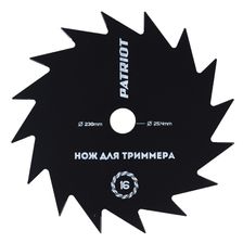 Нож для садового триммера PATRIOT TBS-16 230х25.4мм 16 зубьев - изображение 5