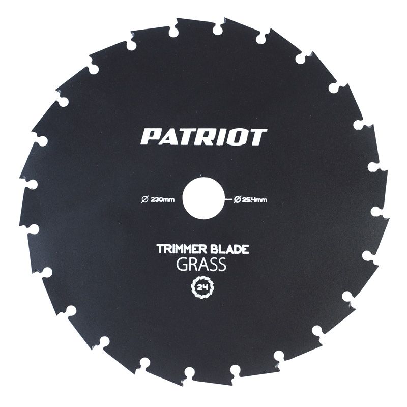 Нож для садового триммера PATRIOT TBS-24 230х25.4мм 24 зубца