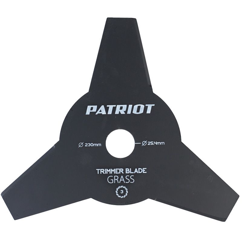 Нож для садового триммера PATRIOT TBS-3P 230х25.4мм 3 зубца