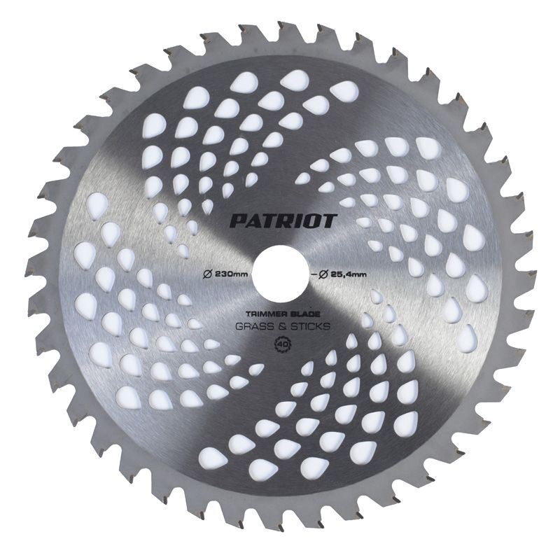 Нож для садового триммера PATRIOT TBS-40 230х25.4мм 40 зубьев