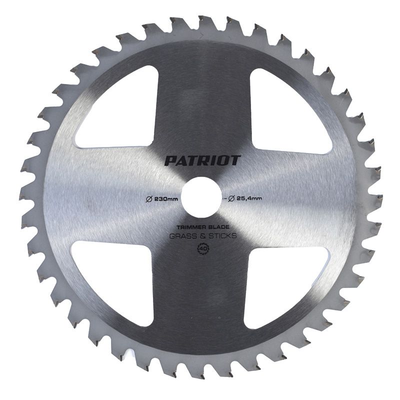 Нож для садового триммера PATRIOT TBS-40 X 230х25.мм 40 зубьев