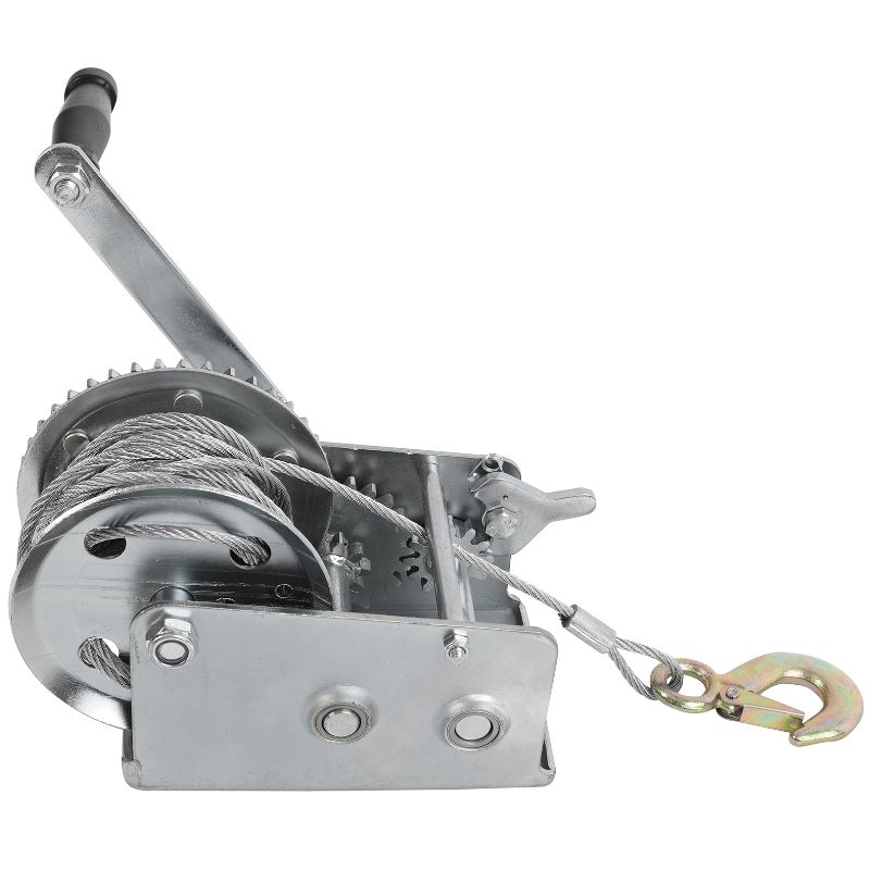 Лебедка ручная барабанная PATRIOT WH 1100B, усилие 1100 кг, трос 8м, переносная - изображение 3