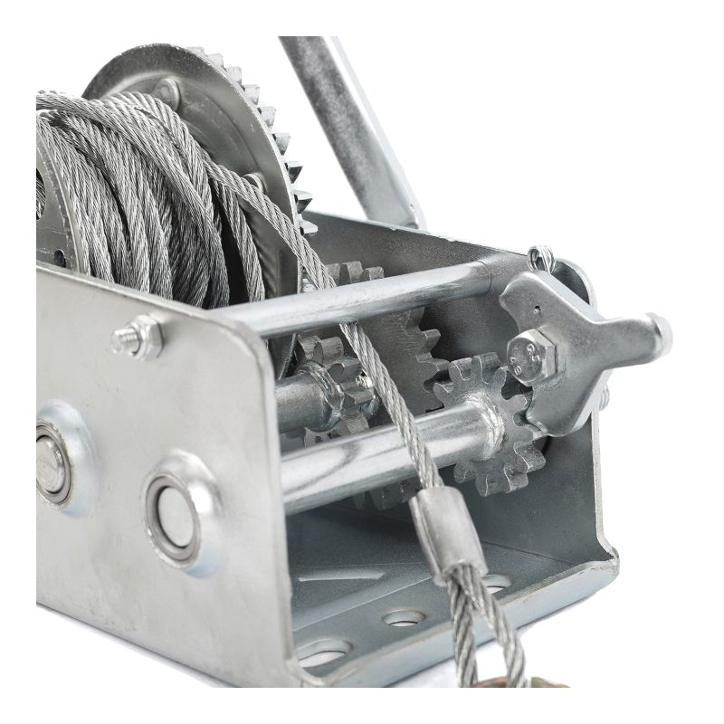 Лебедка ручная барабанная PATRIOT WH 1100B, усилие 1100 кг, трос 8м, переносная - изображение 6