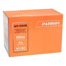 Лебедка ручная барабанная PATRIOT WH 1500B, усилие 1500 кг, трос 8м - изображение 10