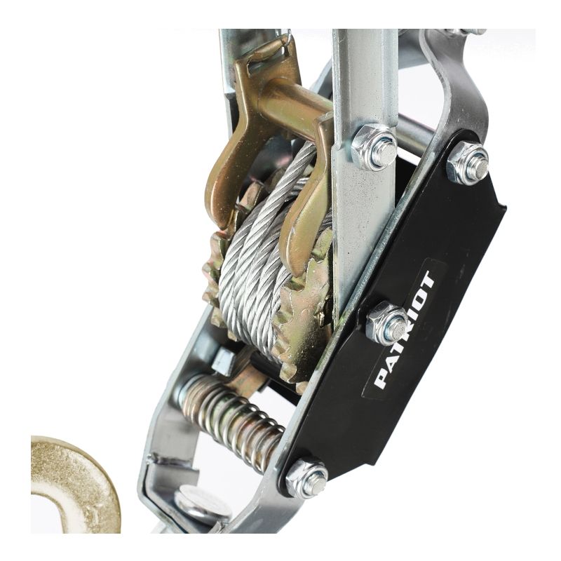 Лебедка ручная рычажная PATRIOT WH 4000R, усилие 4000 кг, трос 3м, переносная - изображение 4