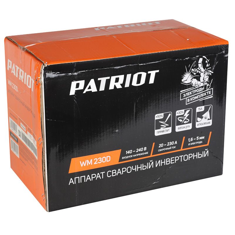 Аппарат сварочный инверторный PATRIOT WM230D MMA - изображение 14
