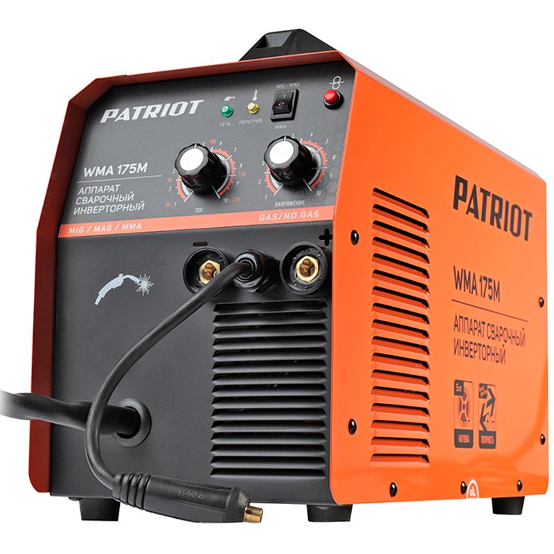 Полуавтомат сварочный инверторный PATRIOT WMA 175M MIG/MAG/MMA