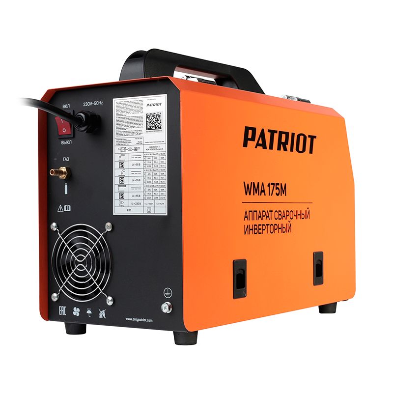 Полуавтомат сварочный инверторный PATRIOT WMA 175M MIG/MAG/MMA - изображение 3