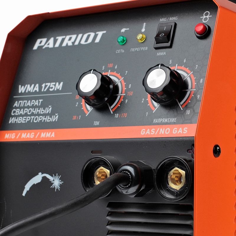Полуавтомат сварочный инверторный PATRIOT WMA 175M MIG/MAG/MMA - изображение 4